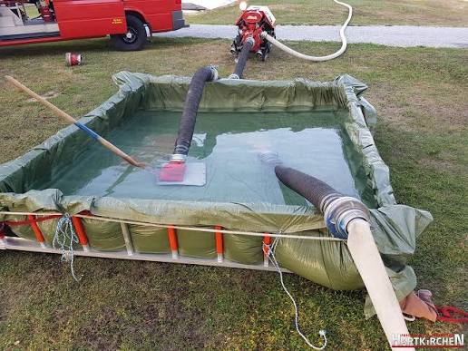 Löschwasserbecken 10.000 Liter für mobile Löschwasserversorgung
